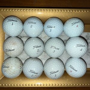 Titleist White Golf Balls Collection